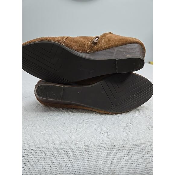 Nicole Miller Camel Tan Brown Suede Booties US 7M Boho Hippie - Picture 10 of 11
